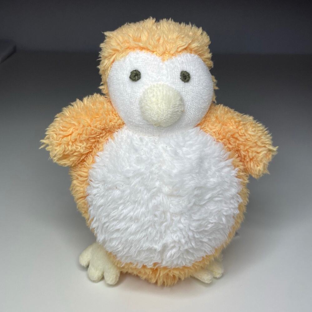 Vintage 2004 Baby GAP Penguin Plush Orange White Mini 5” Shaggy Terry Cloth Feet